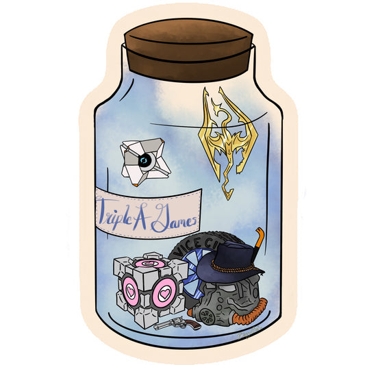 Triple A Games Vibe Jar Sticker